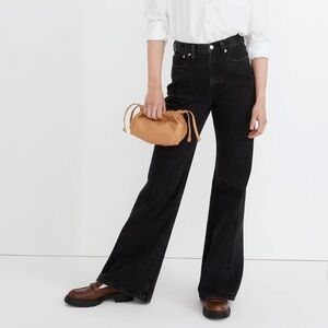 Madewell Black Flare & Wide Leg Jeans